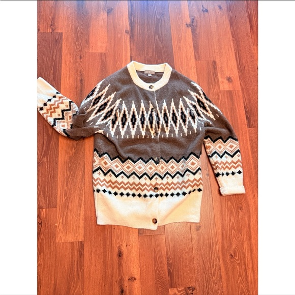 J. Crew Fair Isle Merino Blend
Cardigan Nordic - Picture 3 of 12